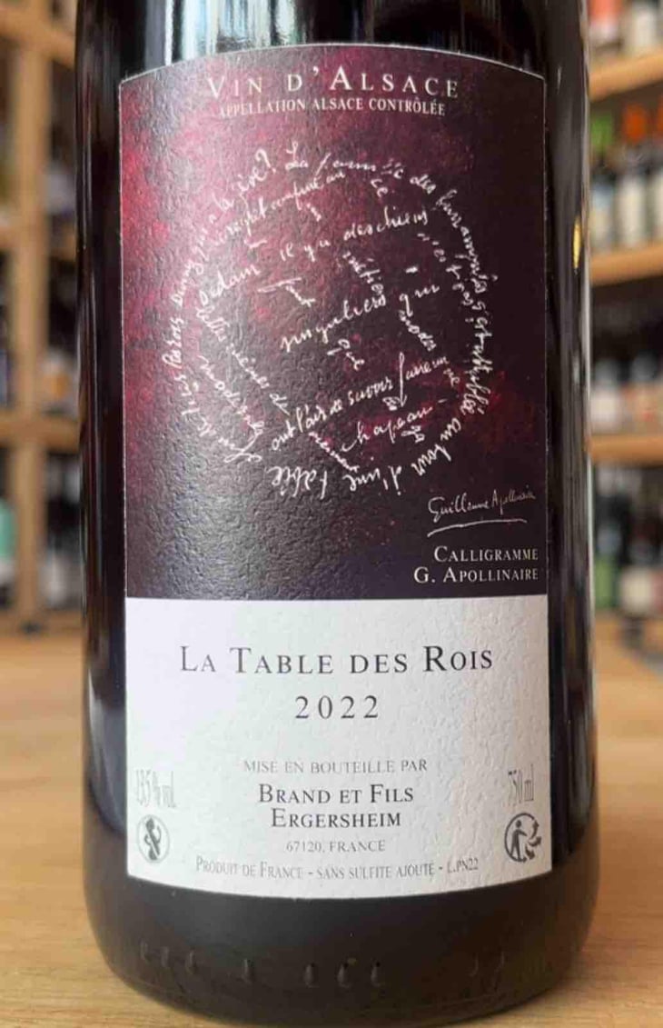 La Table des Rois - Domaine Brand & Fils - Philippe Brand 