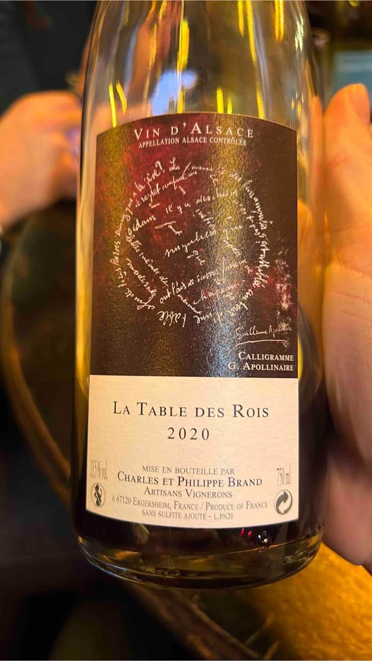 La Table des Rois - Domaine Brand & Fils - Philippe Brand 