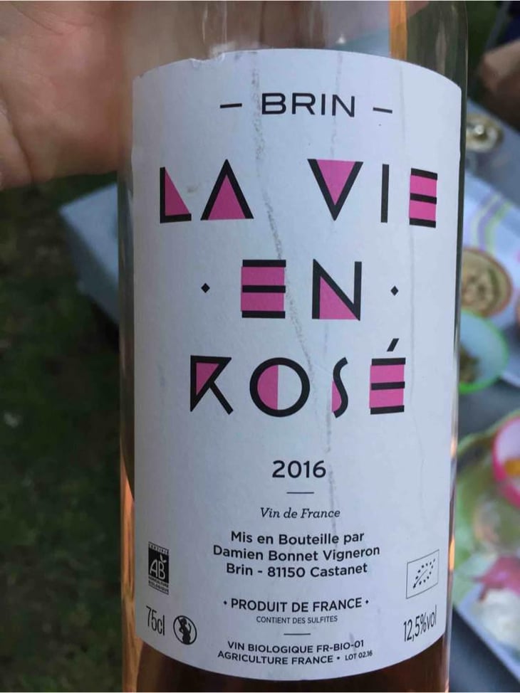 La Vie En Rose - Domaine de Brin - Damien Bonnet 