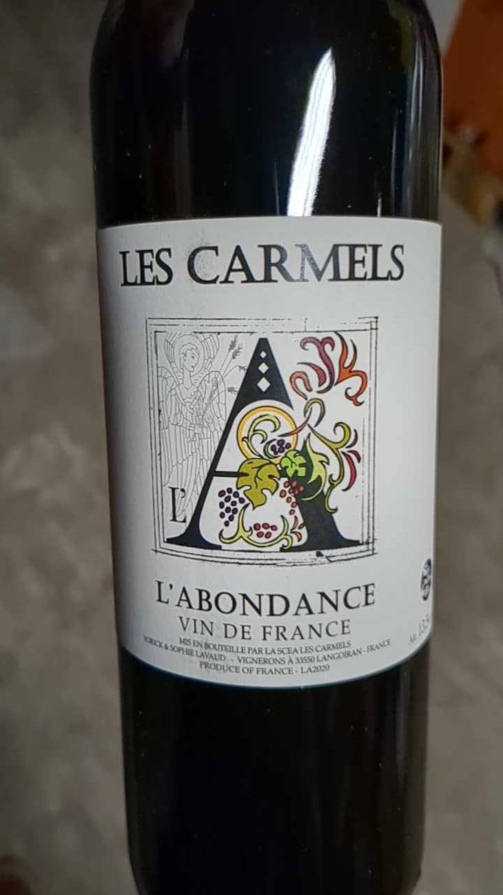 L'Abondance - Domaine Les Carmels - Yorick & Sophie Lavaud 