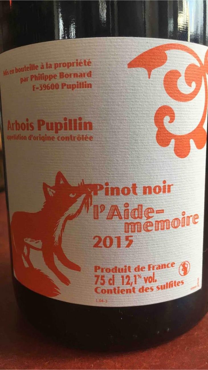 L'Aide-Mémoire - Domaine Bornard - Tony Bornard 