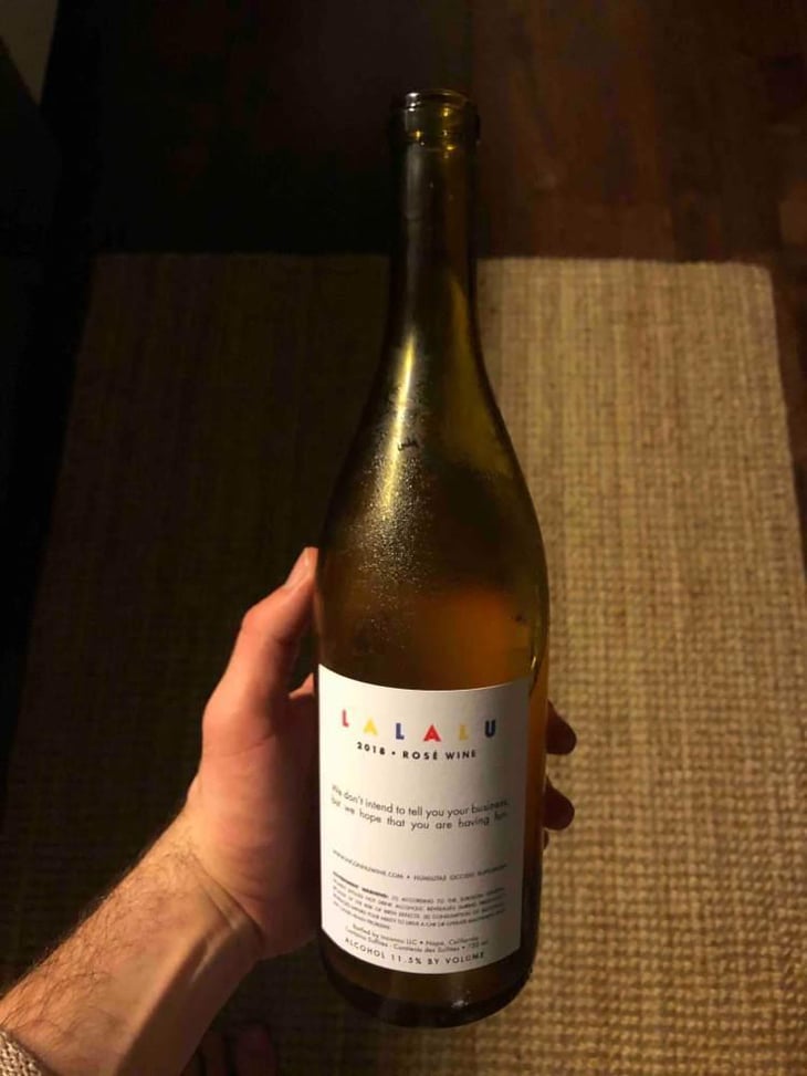 Lalalu Rosé - Inconnu Wine - Laura Brennan Bissell 