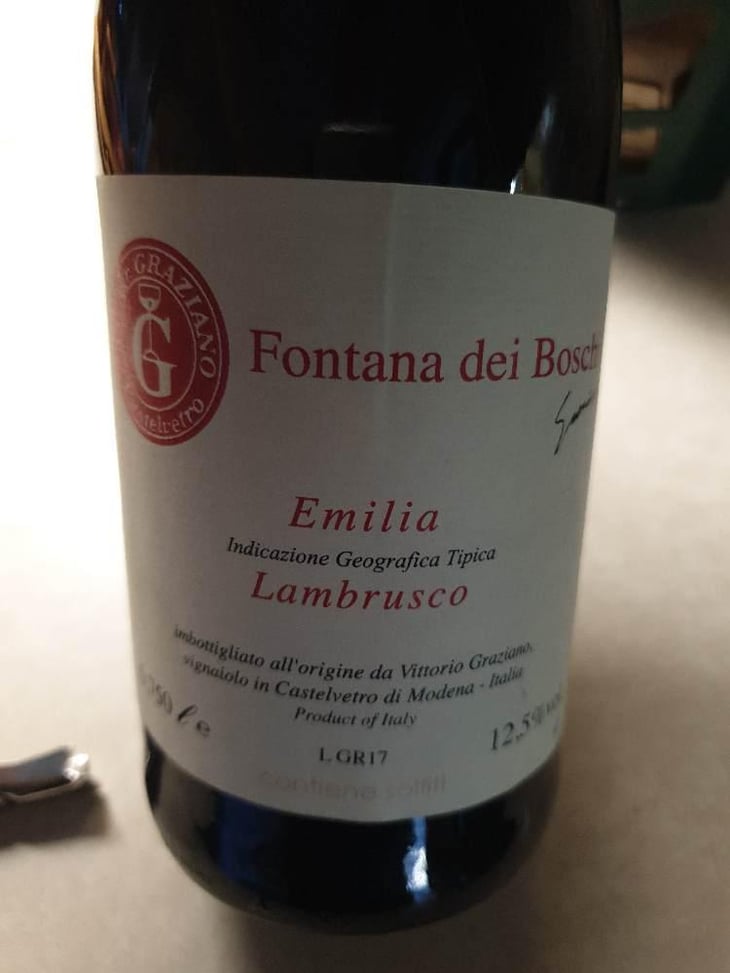 Lambrusco - Fontana dei Boschi - Vittorio Graziano 