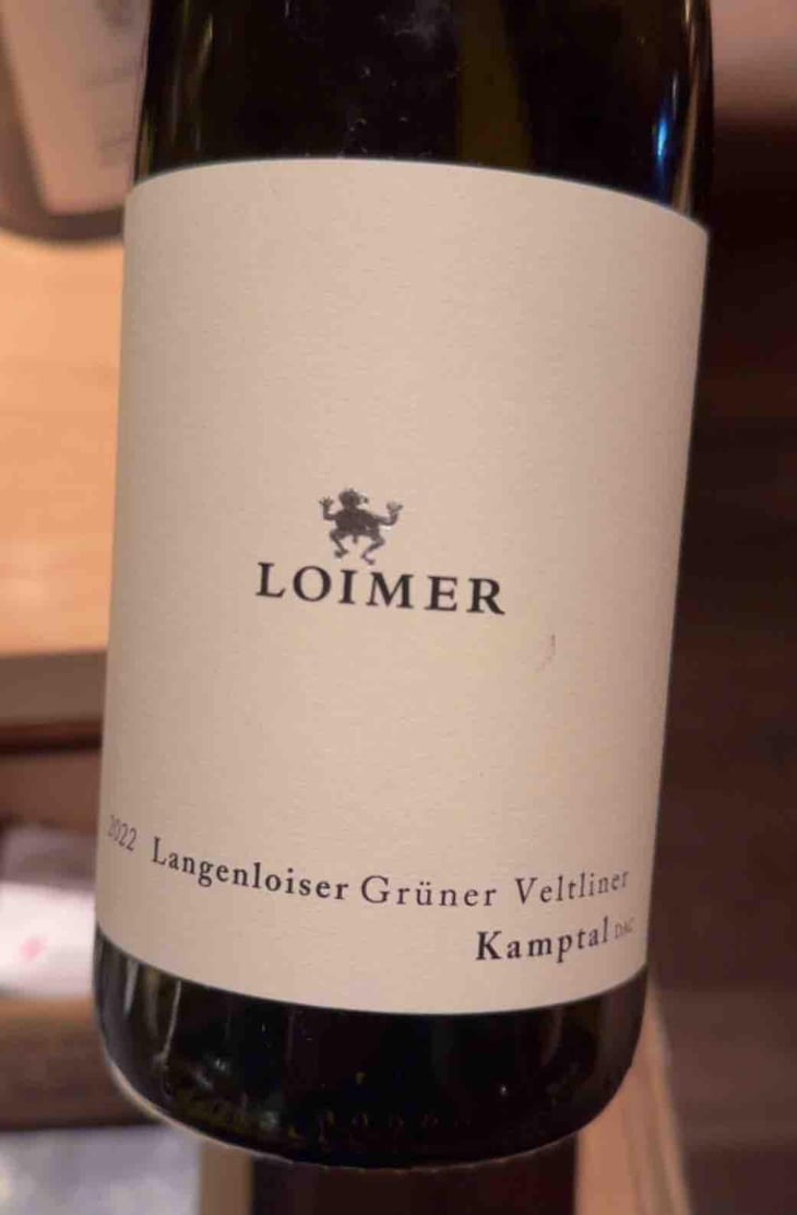 Langenloiser Gruner veltiner - Weingut Fred Loimer - Fred Loimer -2022