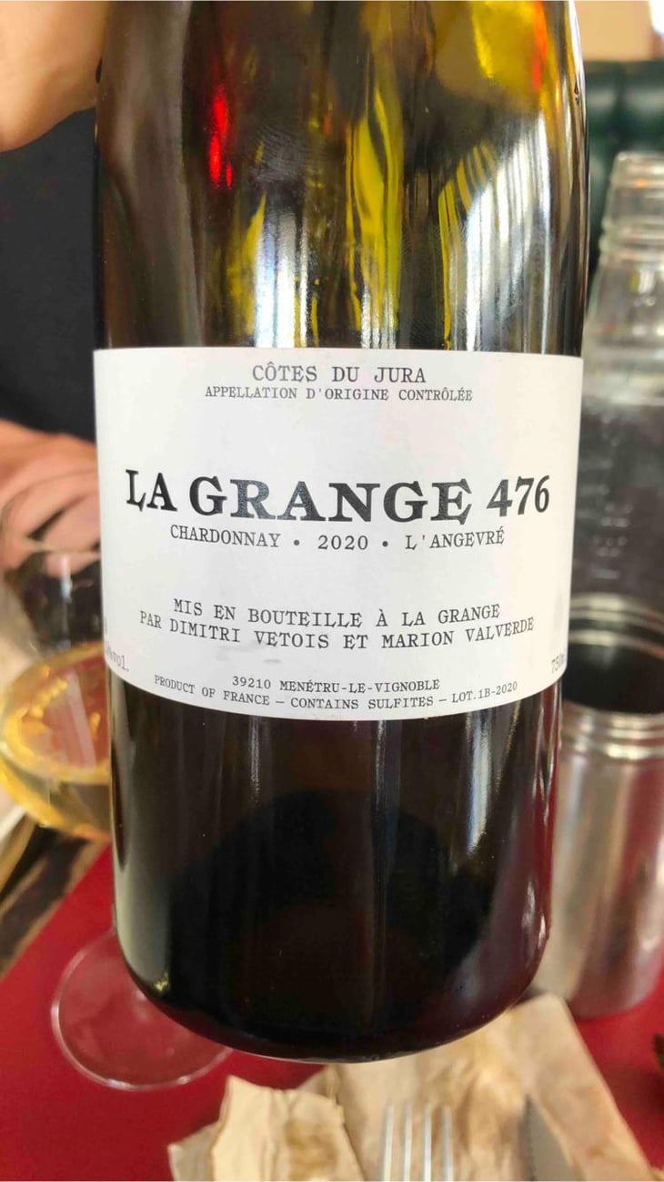 L'Angevré Chardonnay - La Grange 476 - Dimitri Vetois et Marion Valverde 