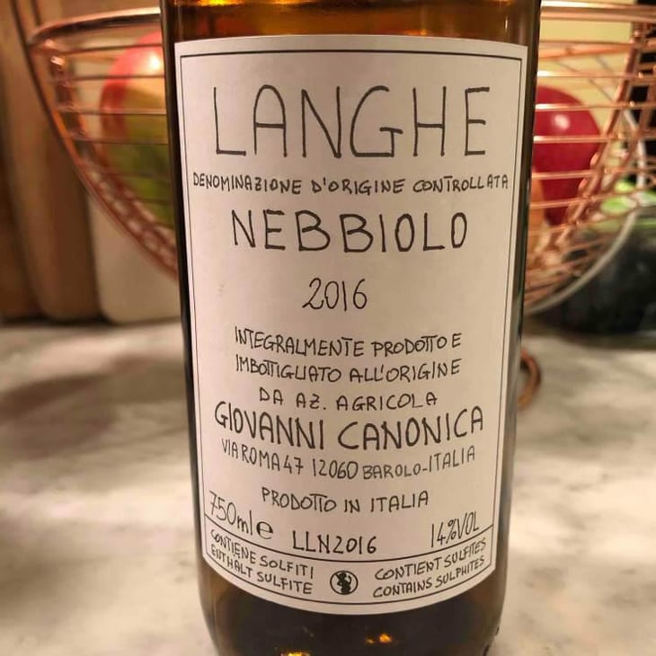 Langhe Nebbiolo - Azienda Agricola Giovanni Canonica - Giovanni Canonica 