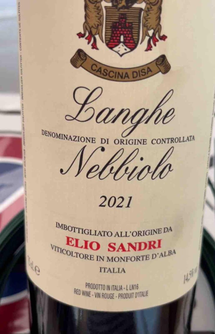 Langhe Nebbiolo - Azienda Agricola Elio Sandri - Elio Sandri -2020