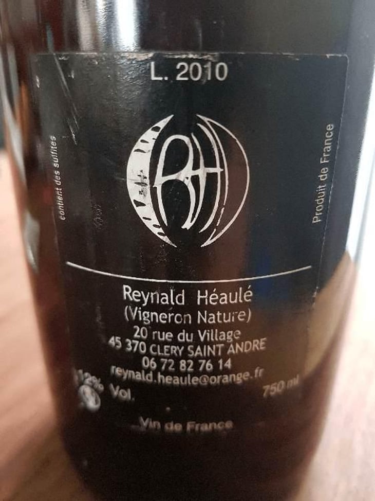 L'Atypique - Clos Belle Croix - Reynald Héaulé 