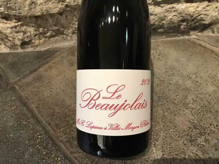 Le Beaujolais - Domaine Marcel Lapierre - Mathieu & Camille Lapierre -2021
