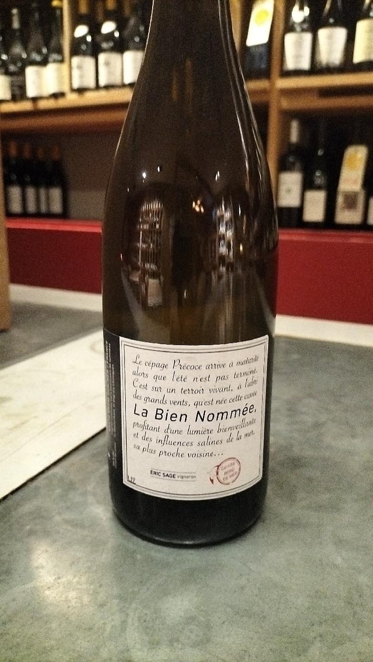 La Bien Nommée - Domaine Éric Sage - Éric Sage 