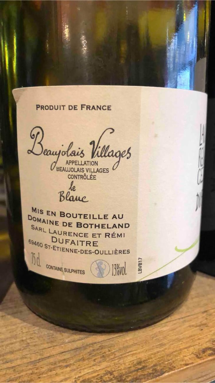 Le Blanc - Domaine de Botheland - Rémi Dufaitre & Laurence Liatard 