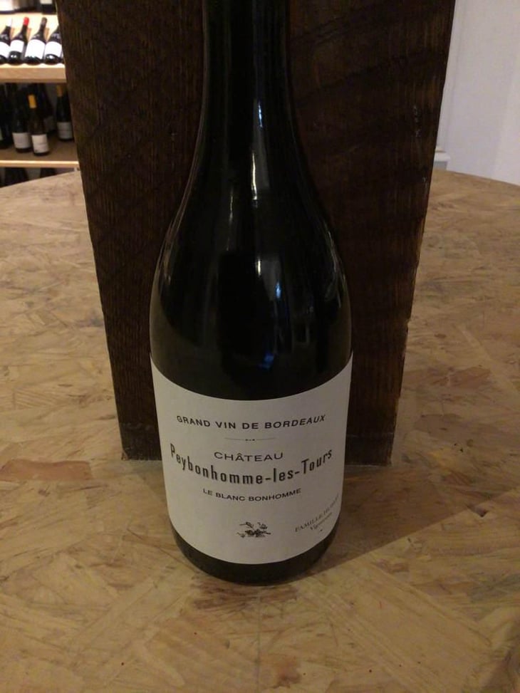 Le Blanc Bonhomme - Château Peybonhomme Les Tours - Vignobles Hubert - Famille Hubert 