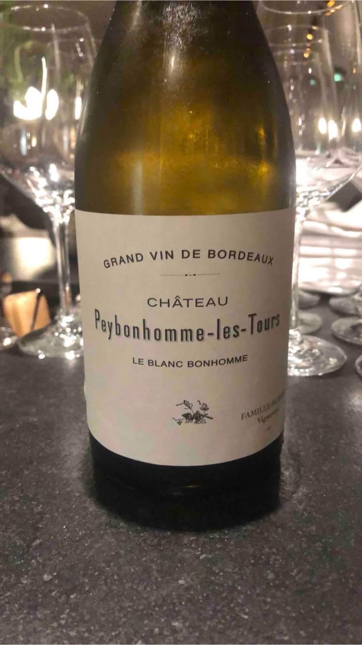 Le Blanc Bonhomme - Château Peybonhomme Les Tours - Vignobles Hubert - Famille Hubert 