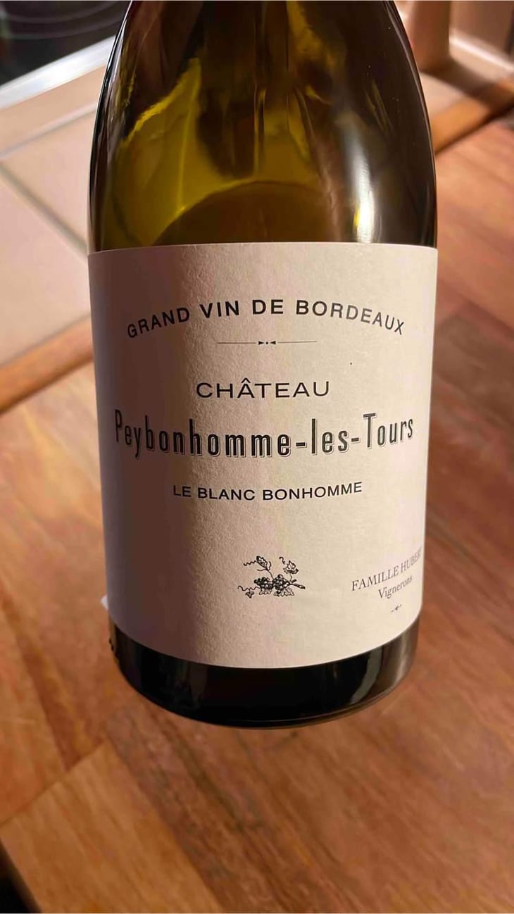Le Blanc Bonhomme - Château Peybonhomme Les Tours - Vignobles Hubert - Famille Hubert 