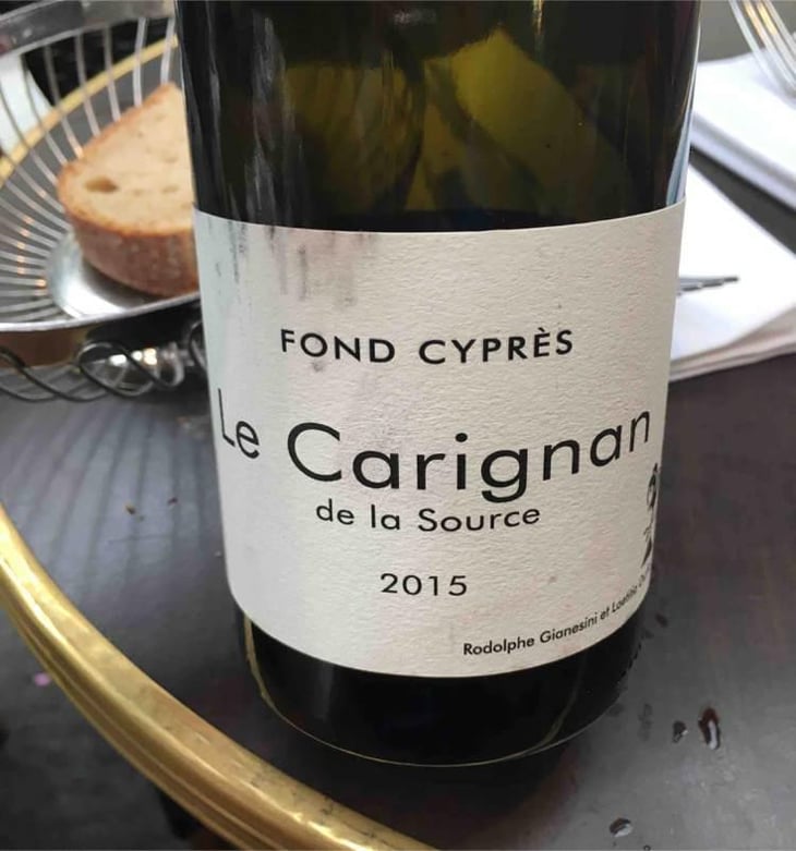 Le Carignan de la Source - Fond Cyprès - Rodolphe Gianesini & Laetitia Ourliac 