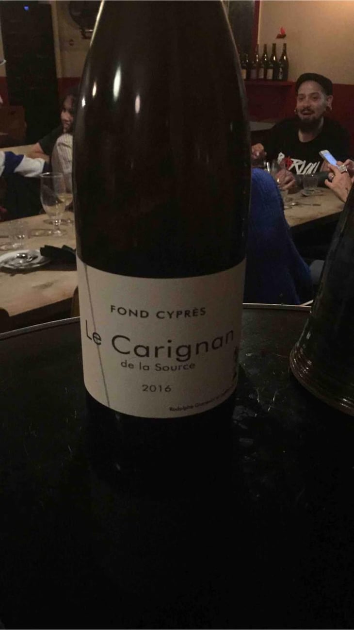 Le Carignan de la Source - Fond Cyprès - Rodolphe Gianesini & Laetitia Ourliac 