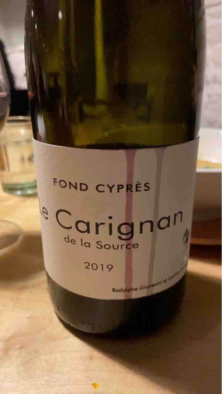 Le Carignan de la Source - Fond Cyprès - Rodolphe Gianesini & Laetitia Ourliac 