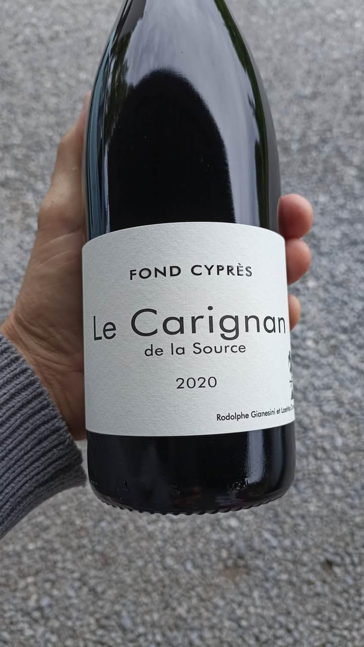 Le Carignan de la Source - Fond Cyprès - Rodolphe Gianesini & Laetitia Ourliac 