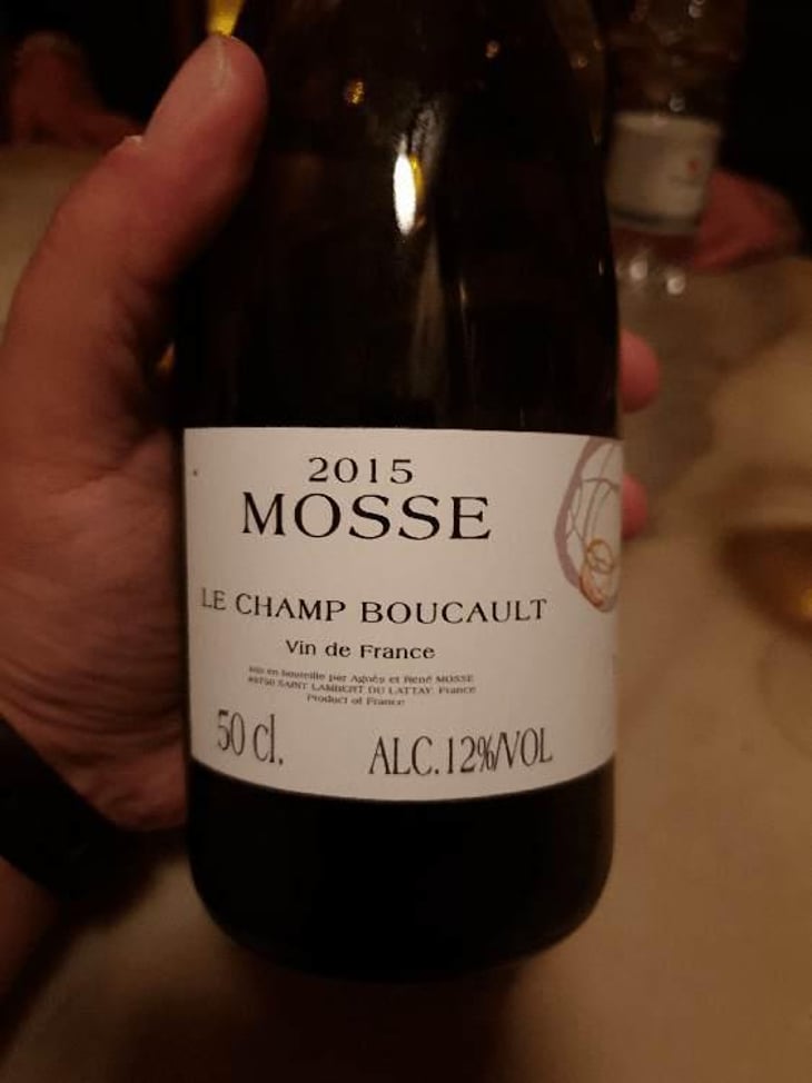 Le Champ Boucault (Moelleux) - Domaine Mosse - Sylvestre & Joseph Mosse 