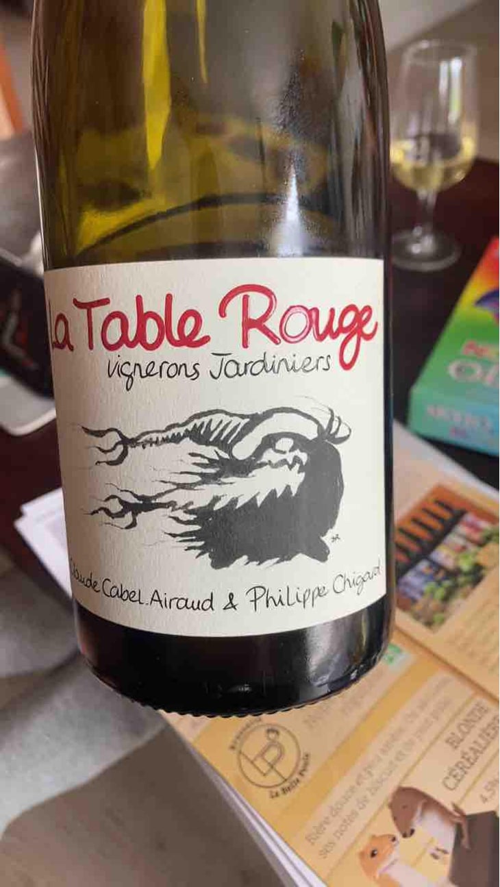 Le Chenin de La Table Rouge - La Table Rouge - Claude Cabel-Airaud & Philippe Chigard 