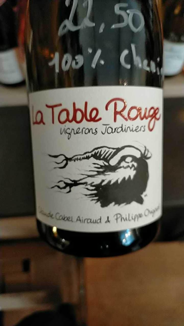 Le Chenin de La Table Rouge - La Table Rouge - Claude Cabel-Airaud & Philippe Chigard 