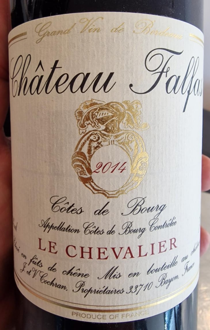Le Chevalier - Château Falfas - Véronique Cochran -2015