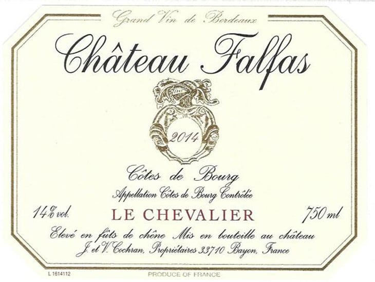 Le Chevalier - Château Falfas - Véronique Cochran -2015