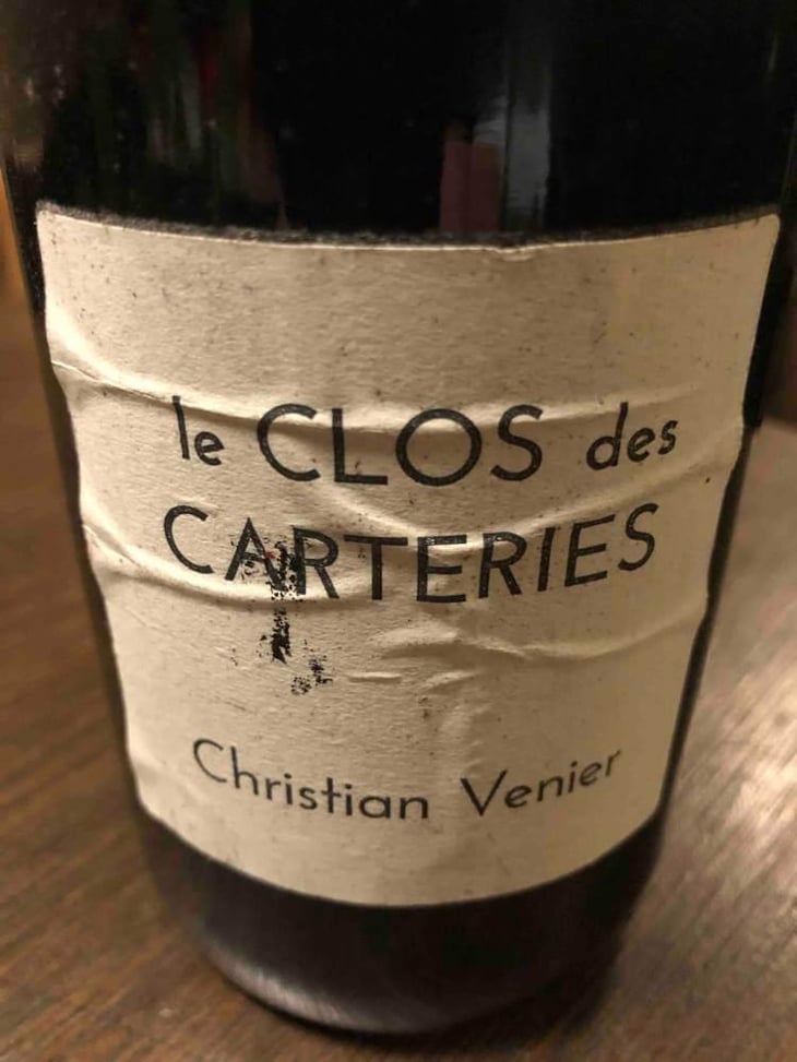 Le Clos des Carteries Rouge - Christian Venier - Christian Venier 