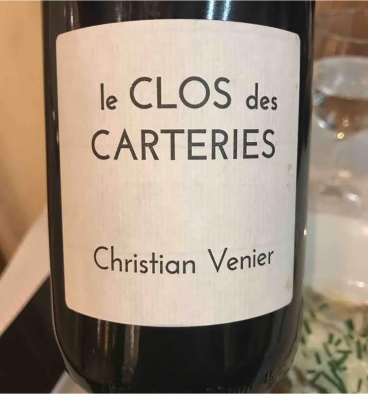 Le Clos des Carteries Rouge - Christian Venier - Christian Venier 