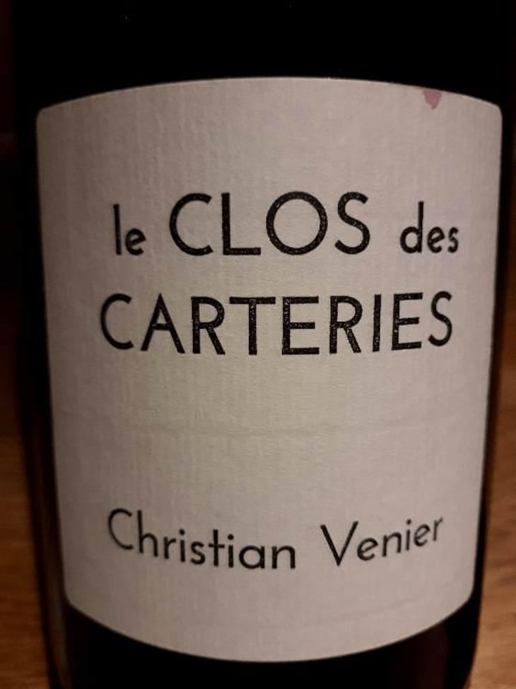 Le Clos des Carteries Rouge - Christian Venier - Christian Venier 