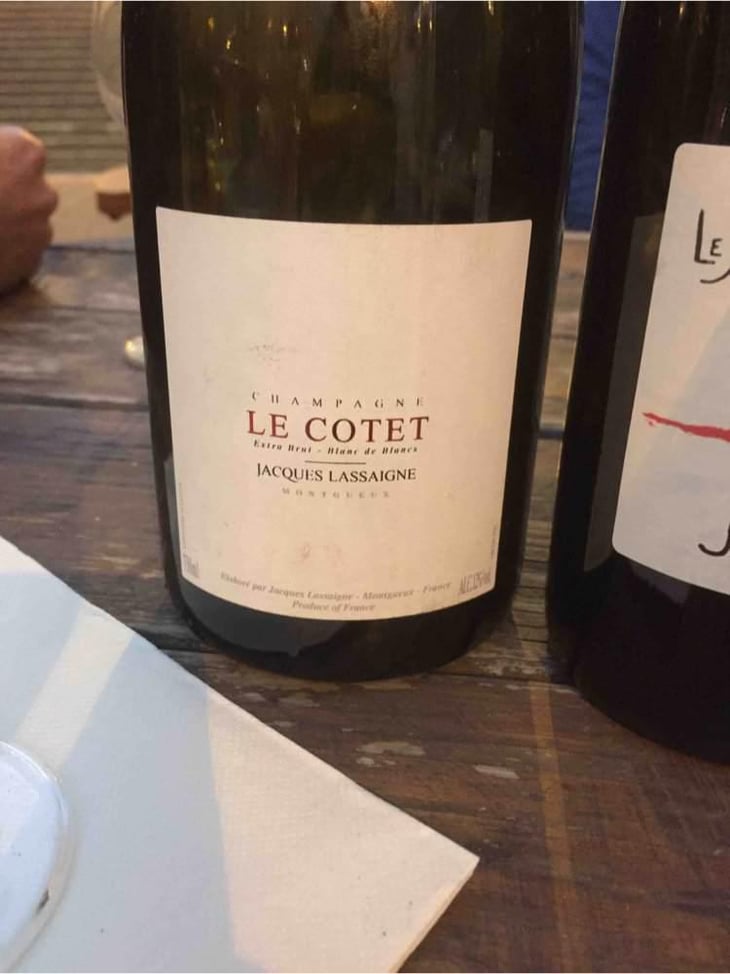 Le Cotet - Champagne Jacques Lassaigne - Emmanuel Lassaigne 