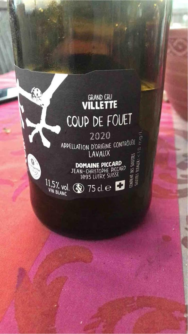 Le Coup de Fouet - Domaine Piccard - Jean-Christophe Piccard 