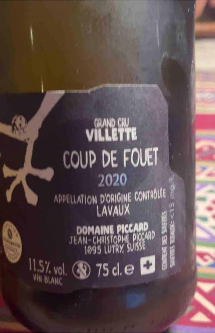 Le Coup de Fouet - Domaine Piccard - Jean-Christophe Piccard 