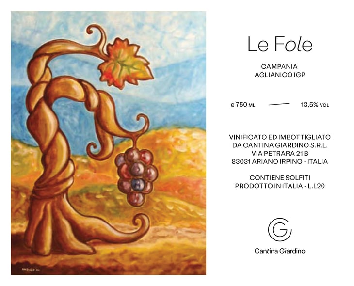 Le fole - Cantina Giardino - Antonio Di Gruttola & Daniela De Gruttola -2022