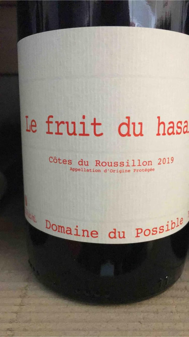 Le Fruit du Hasard - Domaine du Possible - Loïc Roure 