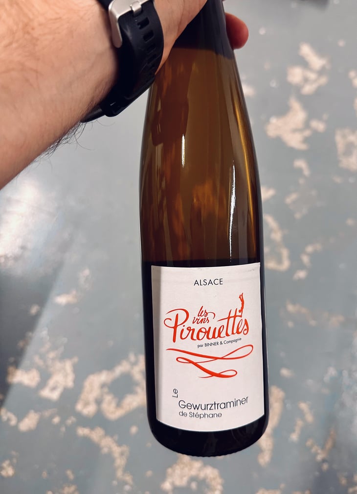 Le Gewurztraminer de Stéphane - Les Vins Pirouettes - Pierre Sanchez, Rémi Ségura & Xavier Couturier -2019