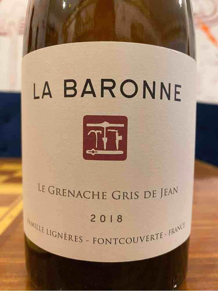 Le Grenache Gris de Jean - Château la Baronne - Famille Lignères 