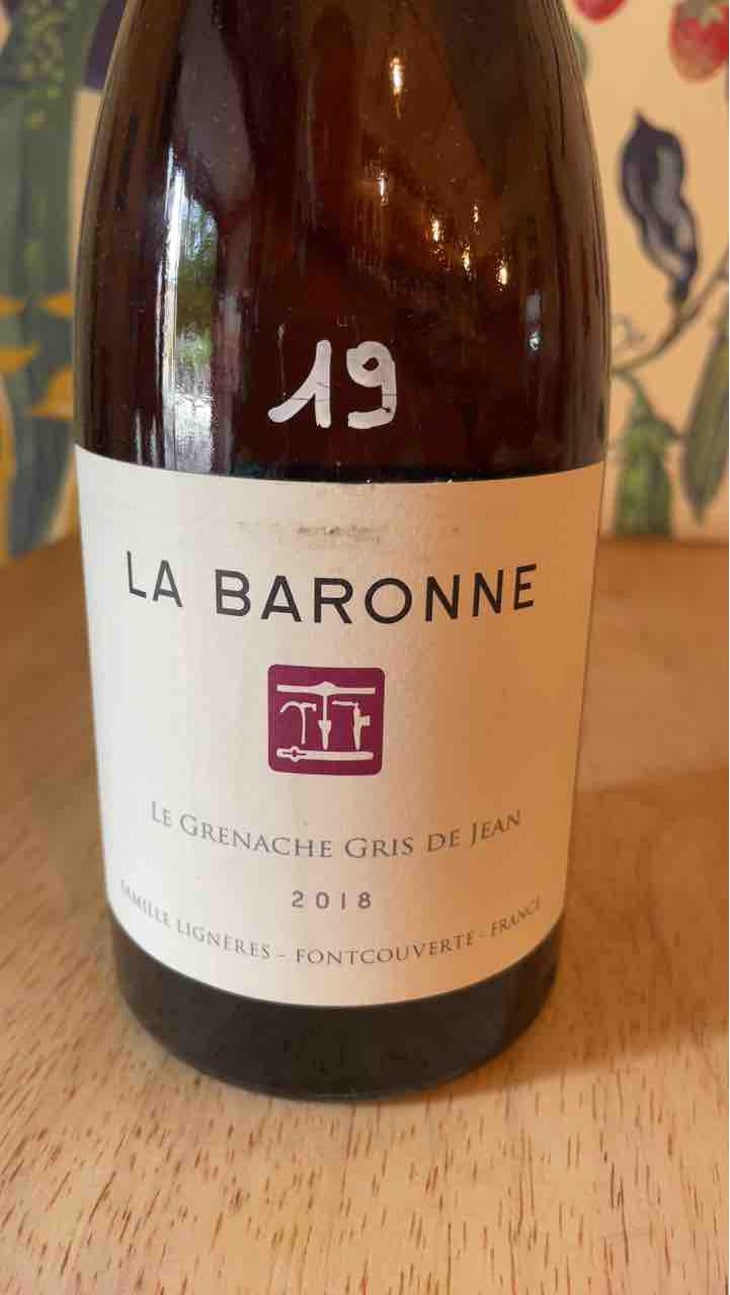 Le Grenache Gris de Jean - Château la Baronne - Famille Lignères 