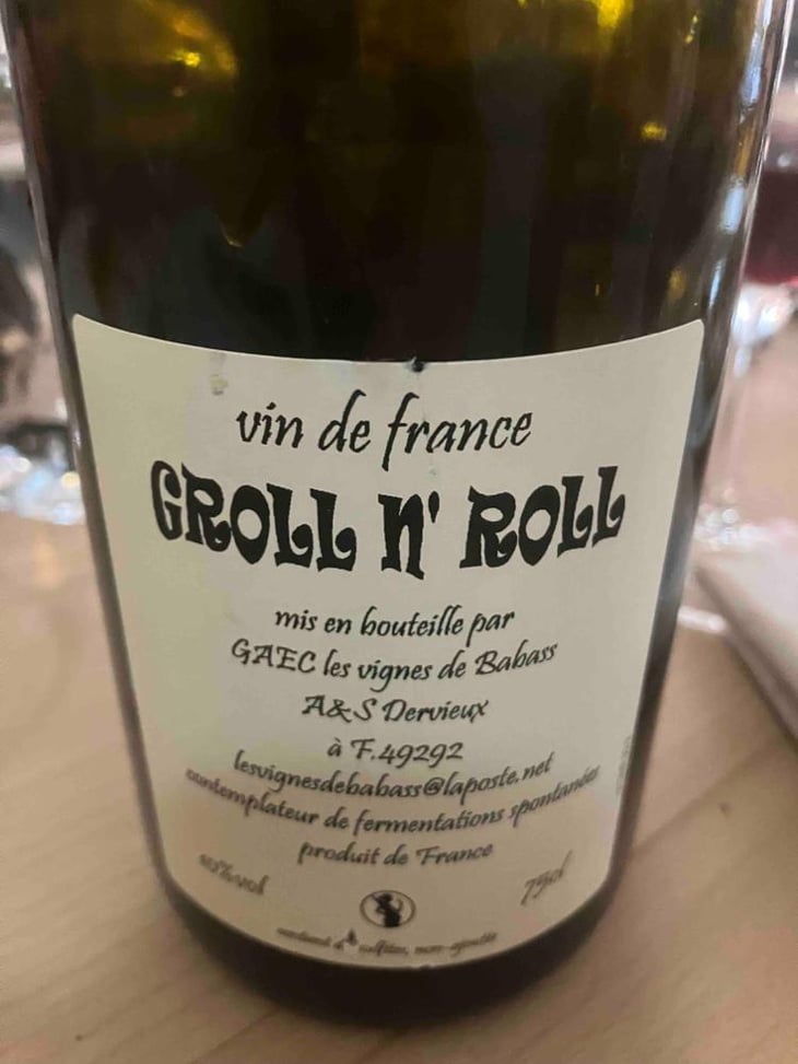 Le Groll'n Roll - Les Vignes de Babass - Sebastien Dervieux 