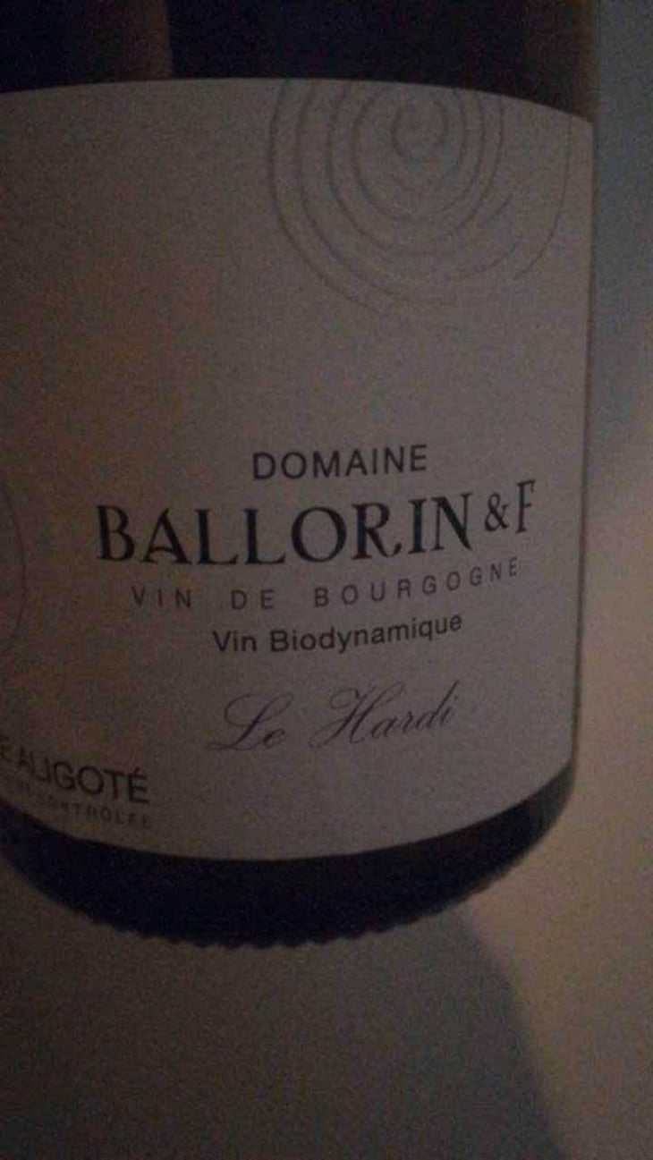 Le Hardi - Domaine Ballorin - Gilles Ballorin 