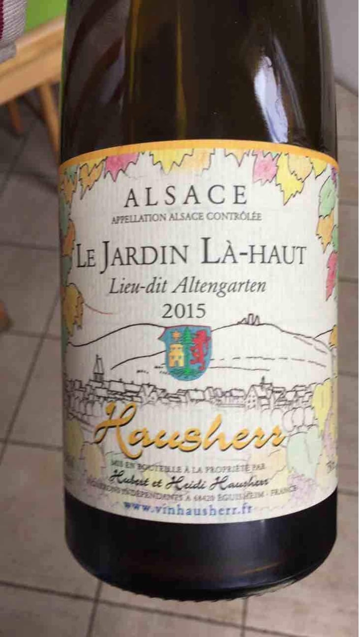 Le Jardin Là Haut Lieu-dit Altengarten - Vin Hausherr - Hubert & Heidi Hausherr 