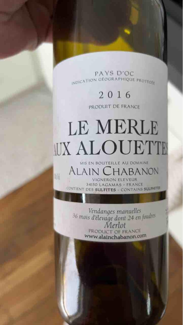 Le Merle Aux Alouettes - Domaine Alain Chabanon - Alain Chabanon -2014