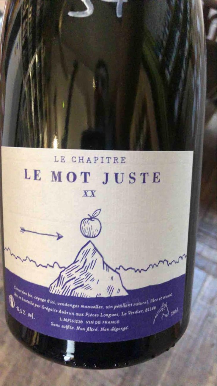 Le Mot Juste - Le Chapitre - Gregoire Aubrun -2020