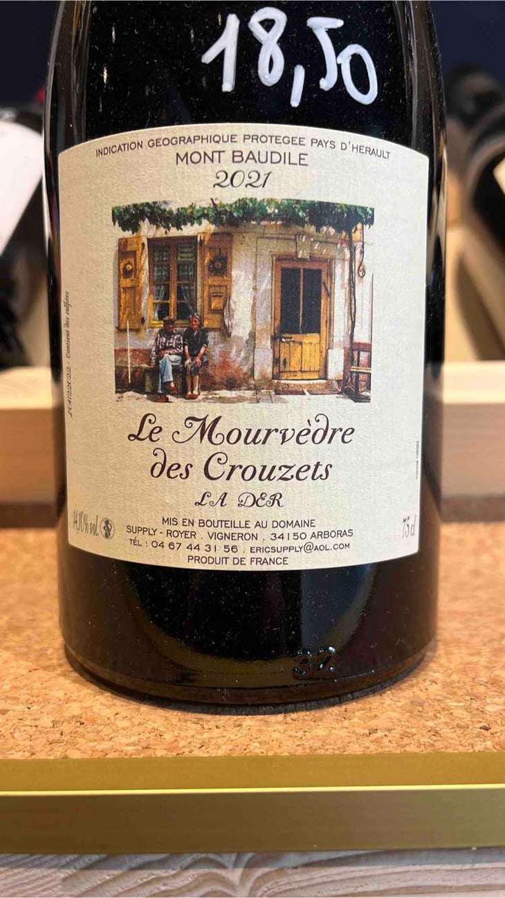 Le Mourvèdre Des Crouzets - Domaine Supply Royer - Éric Supply -2021