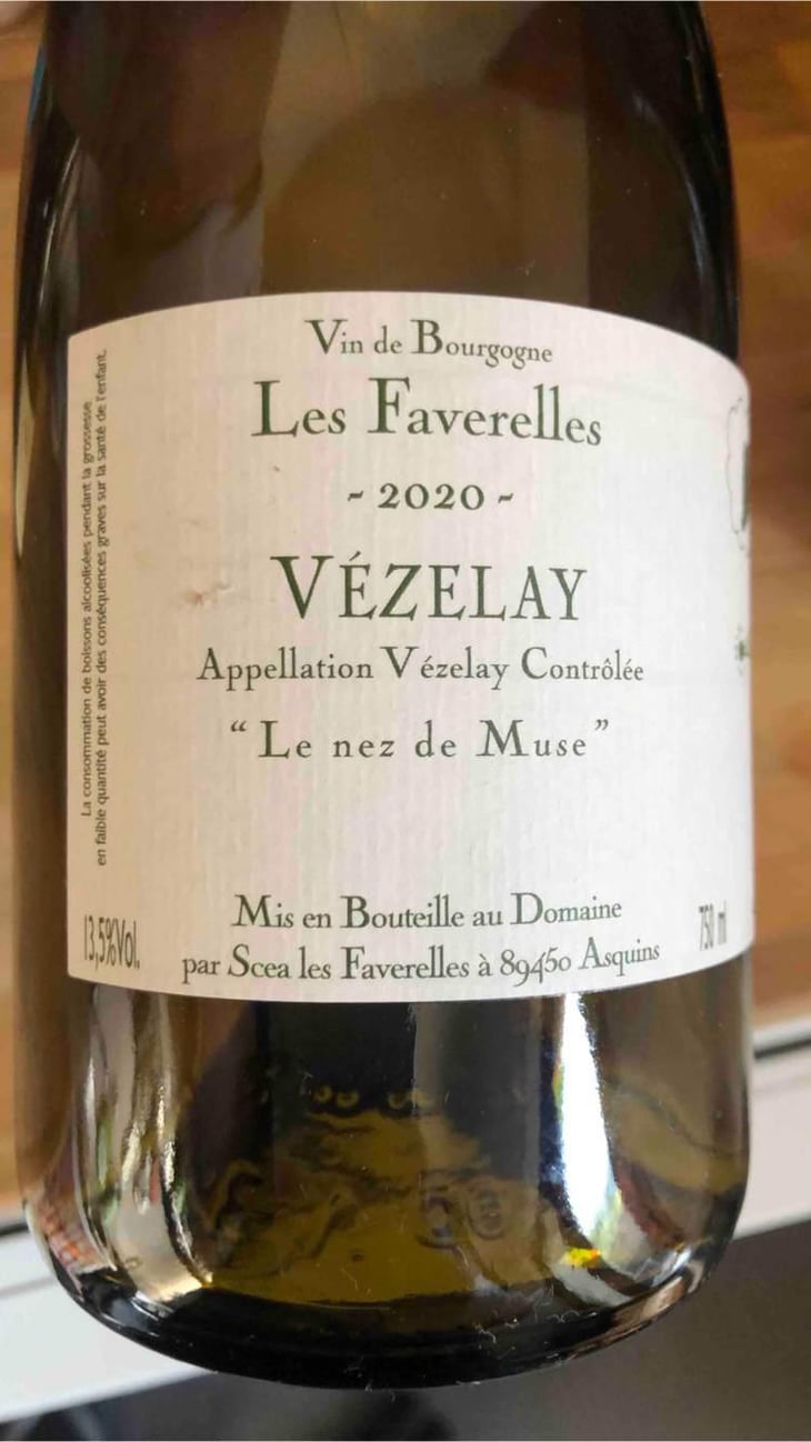 Le nez de Muse blanc - Domaine des Faverelles - Isabelle & Patrick Georgelin 