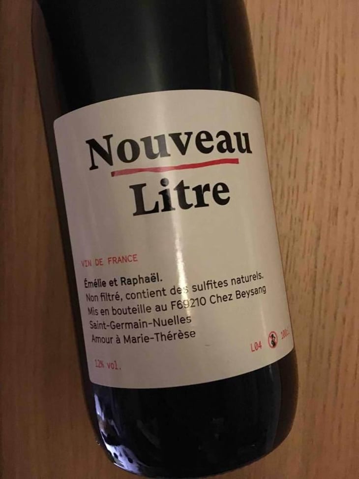 Le Nouveau Litre - Lapins Des Vignes - Raphaël Beysang & Emélie Hurtubise 