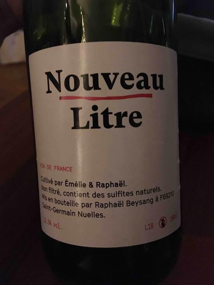 Le Nouveau Litre - Lapins Des Vignes - Raphaël Beysang & Emélie Hurtubise 