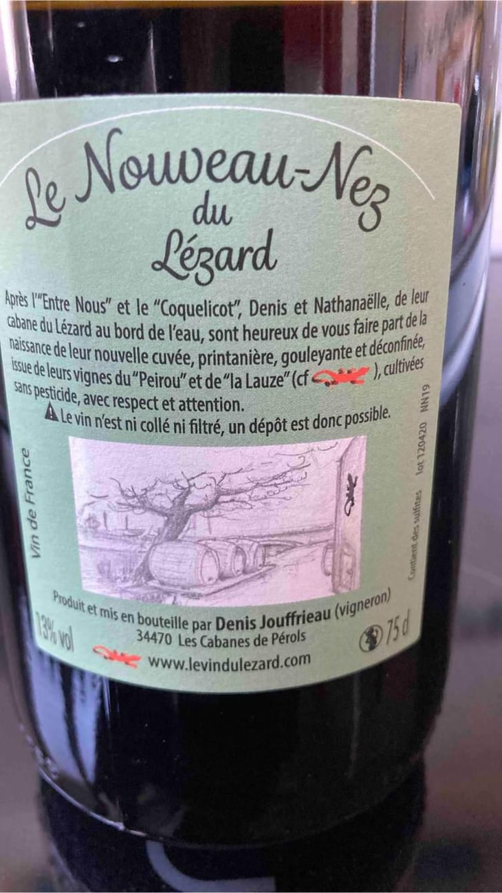 Le Nouveau-nez Du Lézard - Domaine le Lézard - Denis Jouffrieau -2019