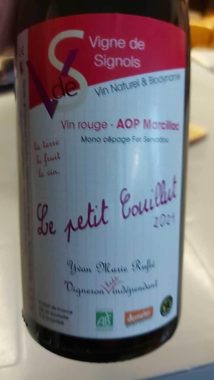 Le Petit Couillut - Vigne De Signols - Yvan-Marie Ruffié 
