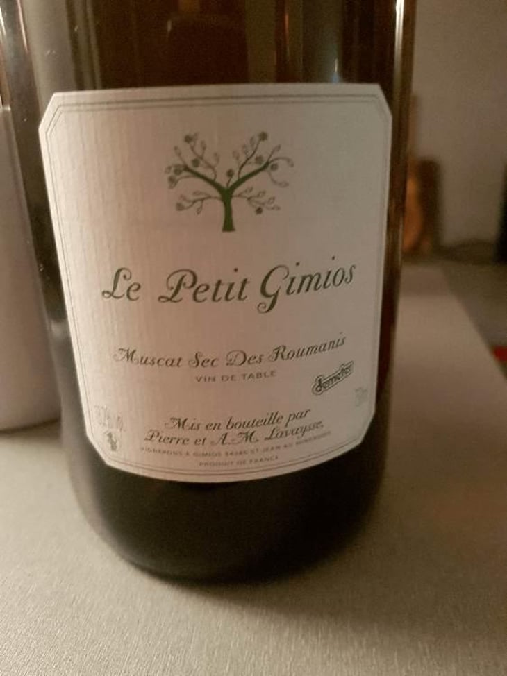 Le Petit Gimios Moelleux de Muscat - Le Petit Domaine de Gimios - Anne-Marie Lavaysse 